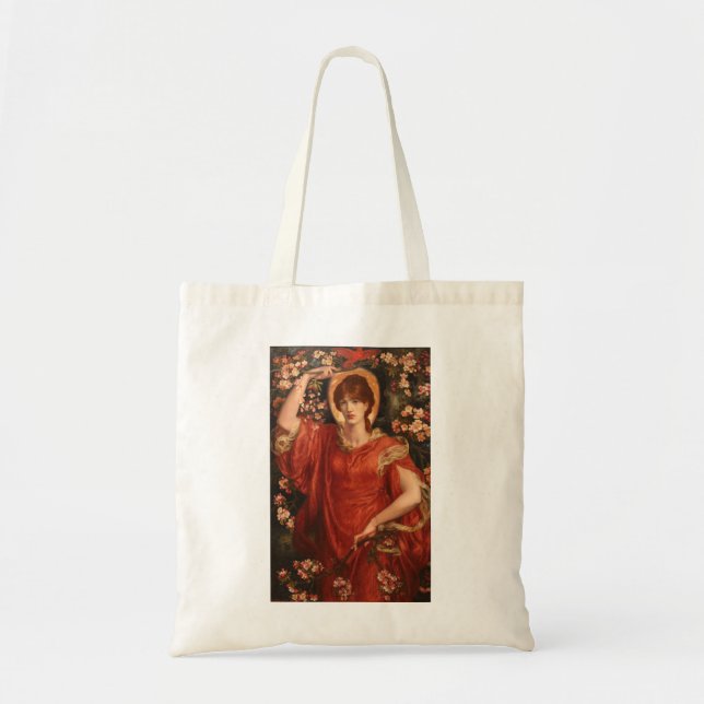 Bolso De Tela Visión de Fiammetta (por Dante Gabriel Rossetti) (Frente)