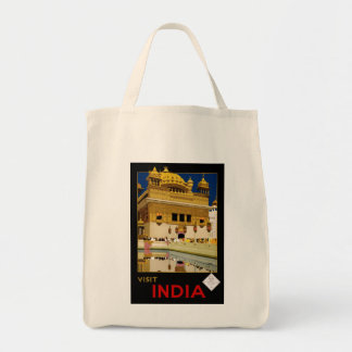 Bolso De Tela Visitar India