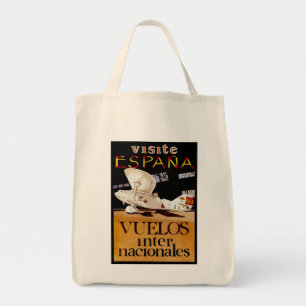 Bolso De Tela Visite Espana ~ Vuelos Internacionales