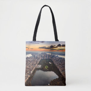Bolso De Tela Vista aérea de Central Park al atardecer