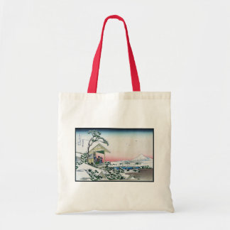 Bolso De Tela Vista de la Casa de Té Koishikawa al Monte Fuji po