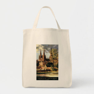 Bolso De Tela Vista de la catedral de Lichfield