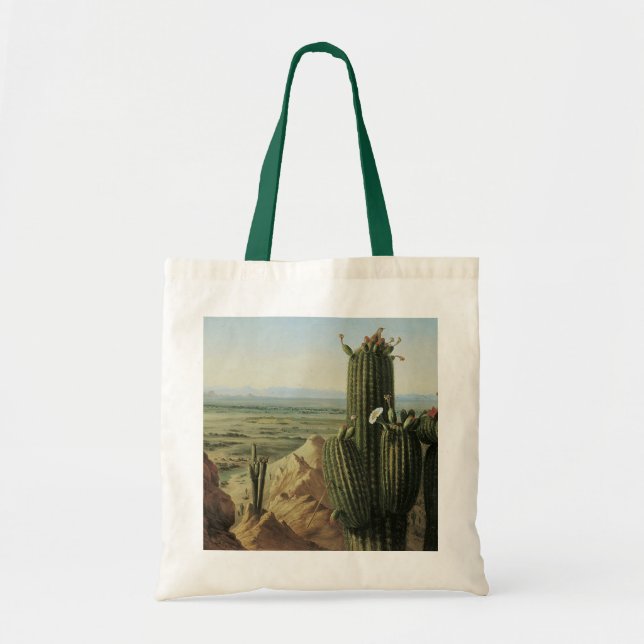 Bolso De Tela Vista de la montaña Maricopa cerca de Rio Gila por (Frente)