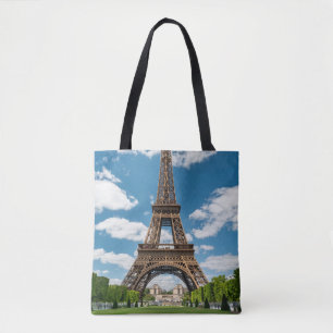 Bolso De Tela Vista de la Torre Eiffel desde el Parque Público C