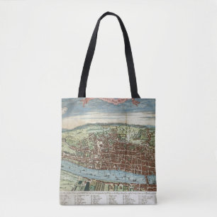 Bolso De Tela Vista de Londres, c.1560