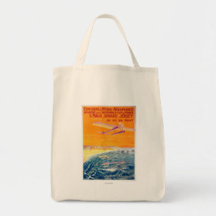 Bolso De Tela Vista de los aviones del flotador en poster del
