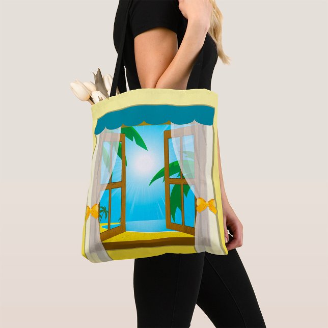 Bolso De Tela Vista de playa de verano (Subido por el creador)