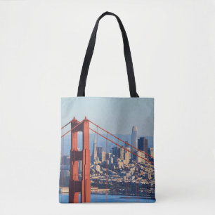 Bolso De Tela Vista de San Francisco a través del puente Golden