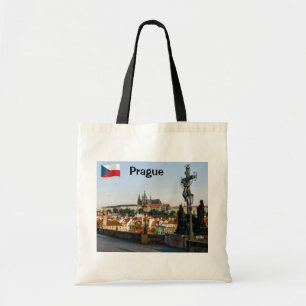 Bolso De Tela Vista del Castillo de Praga desde el puente Charle