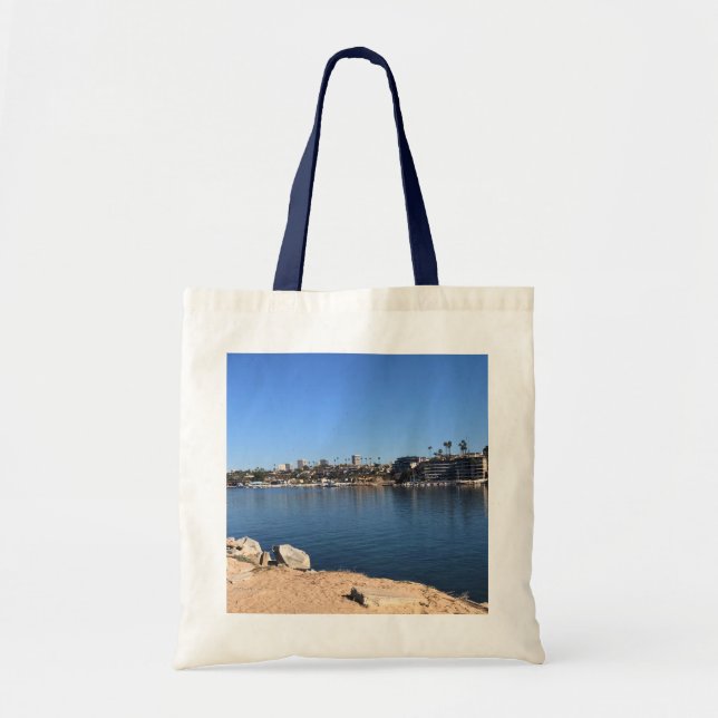 Bolso De Tela Vista desde Wedge, Newport Beach, California (Frente)