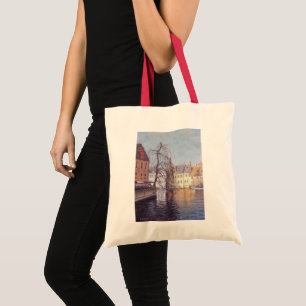 Bolso De Tela Vista panorámica de Brujas Ciudad y Canal