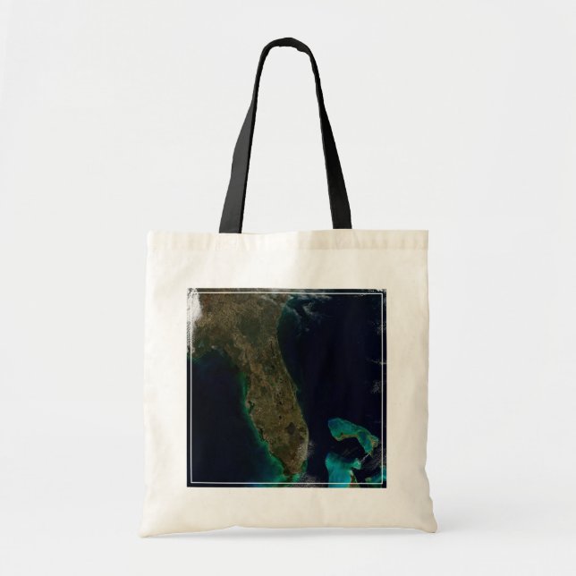 Bolso De Tela Vista Satelital De Florida. (Frente)
