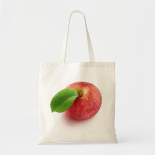 Bolso De Tela Vista superior de manzana roja
