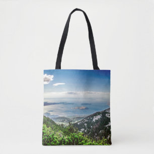 Bolso De Tela Vistas al mar desde las montañas