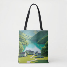 Bolso De Tela "Vistas alpinas en movimiento"