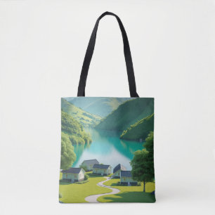 Bolso De Tela "Vistas alpinas en movimiento"