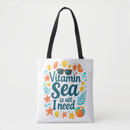 Bolso De Tela Vitamin Sea Tote Bag - Ocean Lover's Beach Adventu