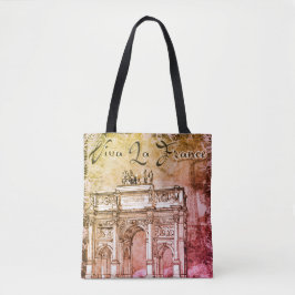 Bolso De Tela Viva La France Tote Bag