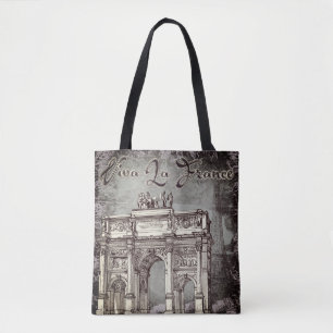 Bolso De Tela Viva La France Tote Bag