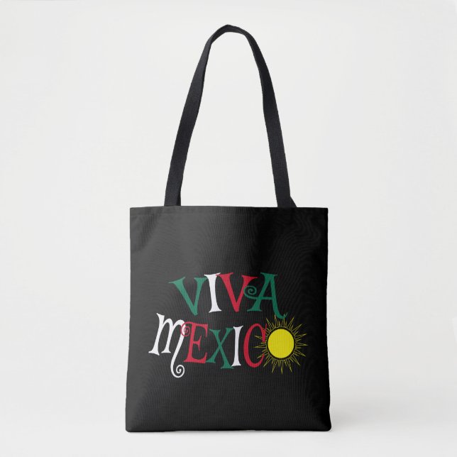 Bolso De Tela Viva México (Anverso)