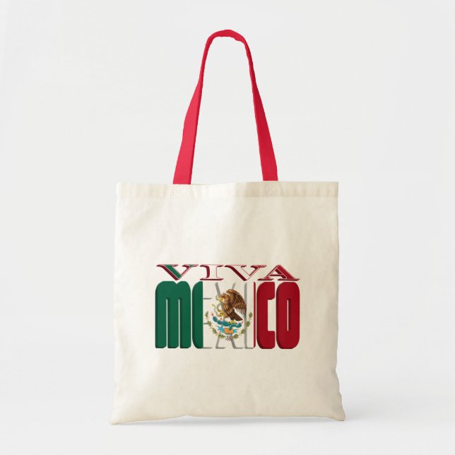 BOLSO DE TELA VIVA MÉXICO (Frente)