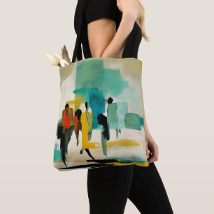 Bolso De Tela Vivacidad del mediodía – Figuras abstractas
