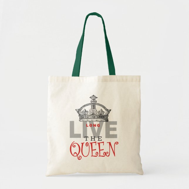 Bolso De Tela ¡Vive de largo la REINA! (Frente)