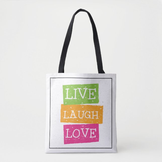 Bolso De Tela Vive el amor 2 2 de la risa (Anverso)