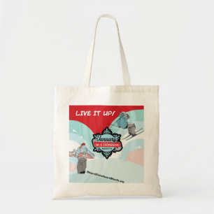 Bolso De Tela Vive encima de este invierno