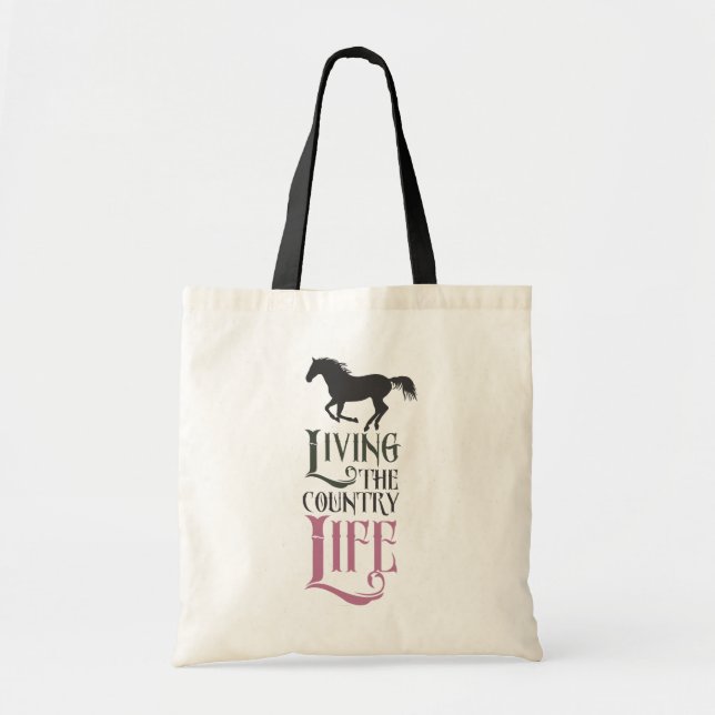Bolso De Tela Vive la buena vida (Frente)