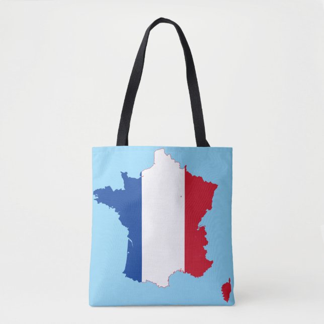 Bolso De Tela Vive La Francia (Anverso)