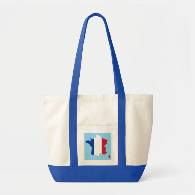 Bolso De Tela Vive La Francia (Frente)
