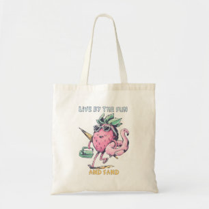 Bolso De Tela Vive por el sol y la arena - Piña de playa