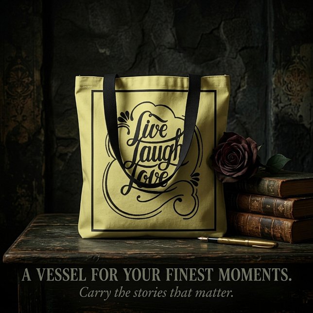 Bolso De Tela Vive ríe ama  (Subido por el creador)
