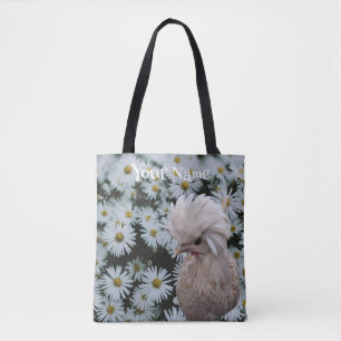 Bolso De Tela Vivian escribe sobre White Daisies - Personalizar