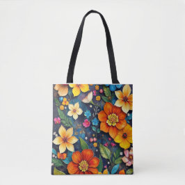 Bolso De Tela Vivid Bloom