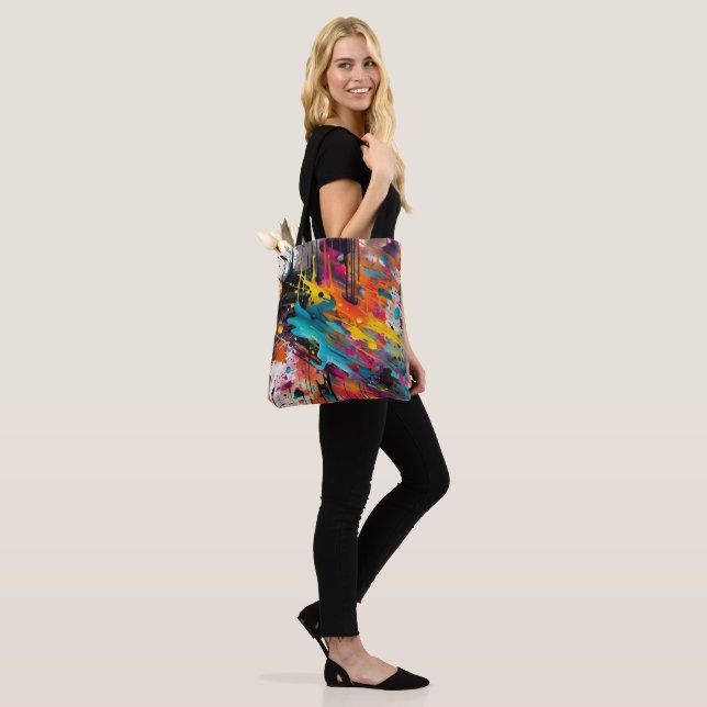 Bolso De Tela Vivid Chaos Splash Graffiti (Puesto)