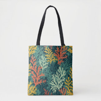 Bolso De Tela Vivid Coral Forest - Tote Bag