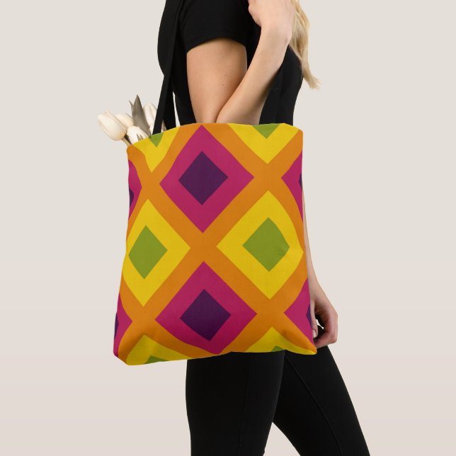 Bolso De Tela Vivid Vector Mosaic (Detalle)