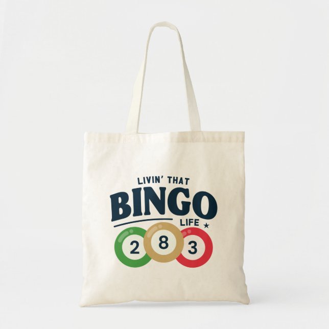 Bolso De Tela Viviendo esa vida de bingo (Frente)