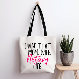 Bolso De Tela Viviendo Que Mamá Esposa Notaria Vida Se Llevó La 