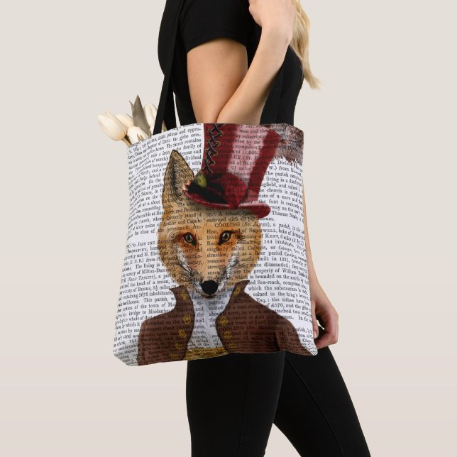 Bolso De Tela Vivienne Steampunk Fox (Detalle)
