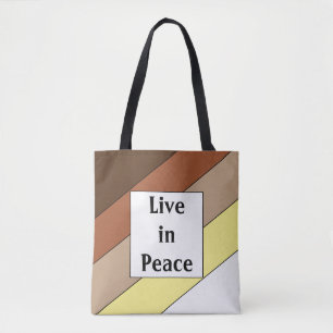Bolso De Tela Vivir en paz - Armonía racial