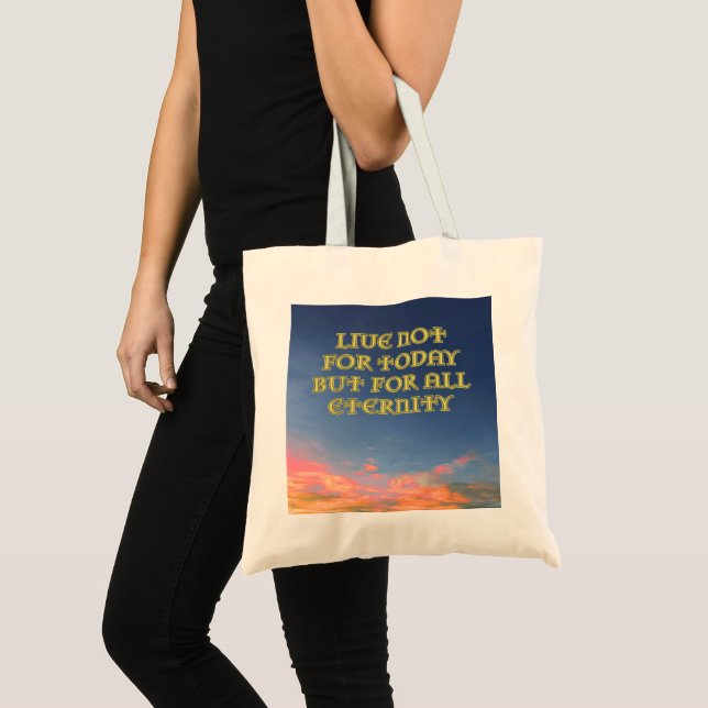 Bolso De Tela "Vivir No Por Hoy" Tote Bag (Anverso (producto))