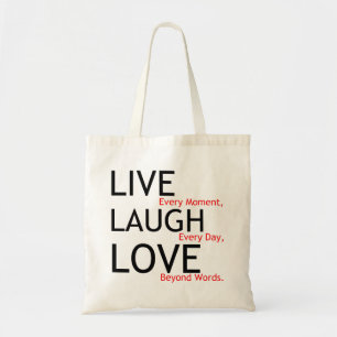 Bolso De Tela vivir reír amor