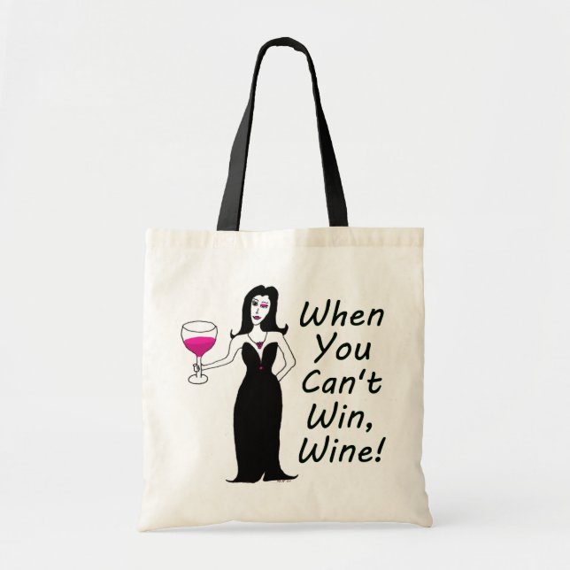 Bolso De Tela Vixen del vino simplemente travieso cuando usted (Frente)