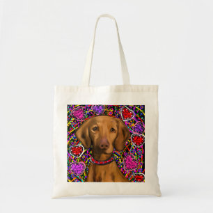 Bolso De Tela Vizsla de San Valentín