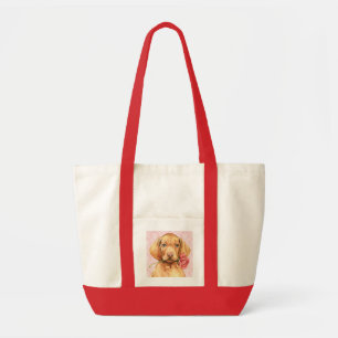 Bolso De Tela Vizsla subió tarjeta del día de San Valentín