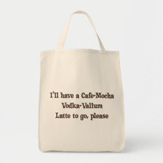 Bolso De Tela Vodka-Valium Latte de la Café-Moca