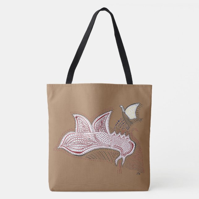 Bolso De Tela Volando Dragón (Anverso)